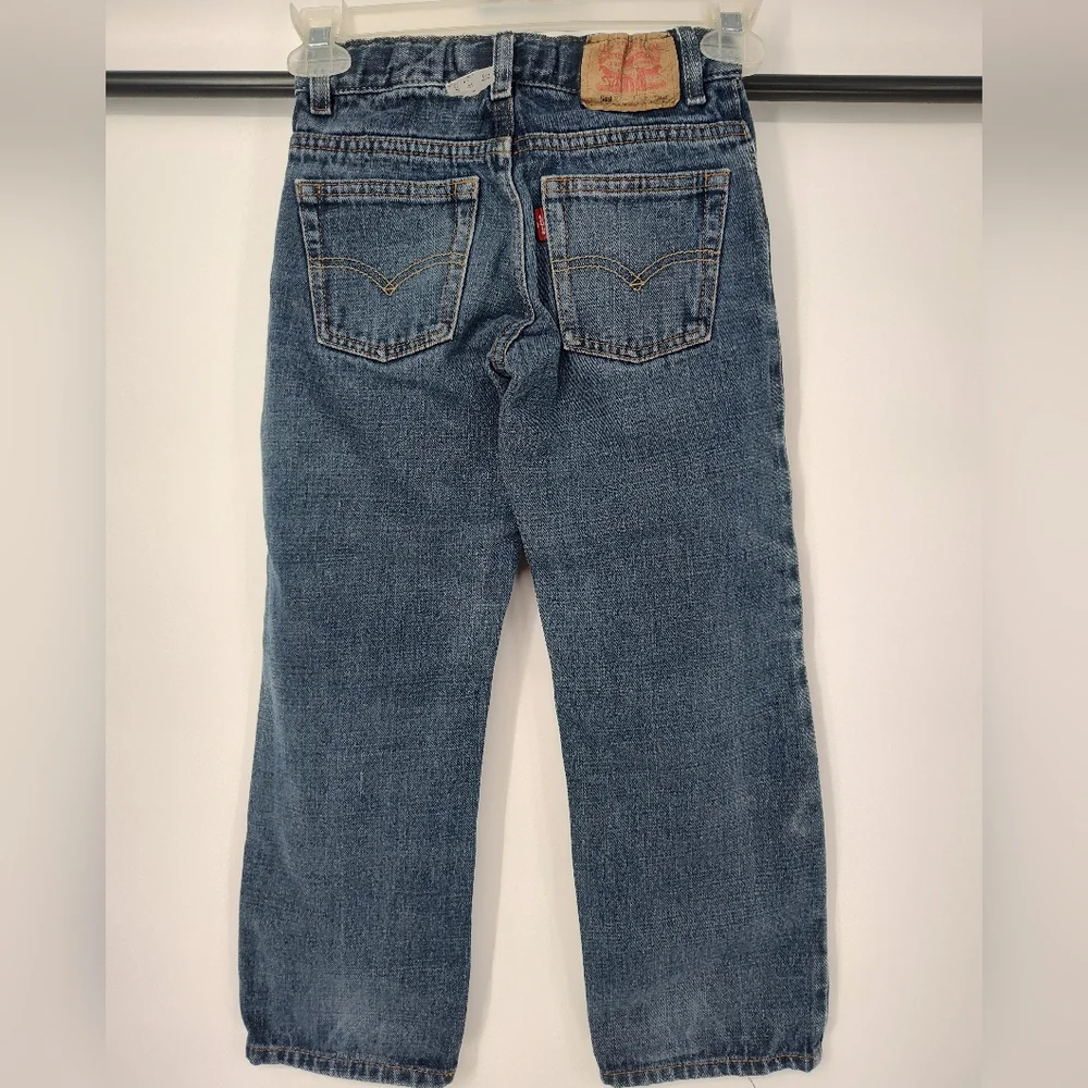 Levi's 549 Relaxed Straight Kids Blue Denim Jeans Size 7x Regular
